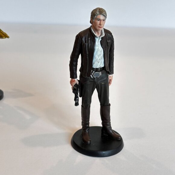 Star Wars Miniature Figures Set Of 5 Collectibles Han Solo Maz Kanata Count Dook - Picture 6 of 9